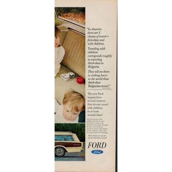 1966 Ford Station Wagon Vintage Print Ad (L4) - Picture 4 of 4